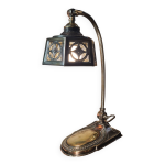 Lampe de bureau laiton cuivr polie art deco numerote 3kg