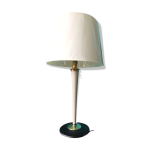 Lampe de bureau  mazda  en bois et laiton france 1940