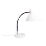 Lampe de bureau regent en mtal laqu blanc, france 1950