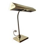 Lampe de bureau style banquier laiton 1970 Lampe de bureau style banquier laiton 1970