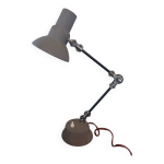 Lampe de bureau vintage baklite gris et noir