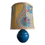 Lampe en céramique bleue 1970 Lampe en céramique bleue 1970