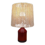 Lampe en céramique danoise belka abat jour en corde Lampe en céramique danoise belka abat jour en corde