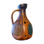 Lampe en c�ramique et r�sine color�e accolay