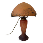 Lampe champignon en pte de verre