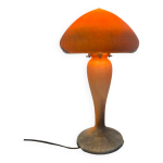Lampe champignon en pte de verre