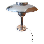 Lampe champignon vintage chrom�e, style industriel