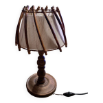 Lampe de chevet bois d poque