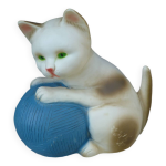 Lampe de chevet enfant vintage allemagne chat avec balle