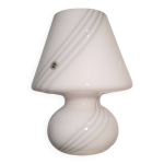 Lampe de chevet en forme de champignon tourbillonnant en verre de murano tiquet annes 1980 mid century ...