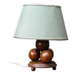 Lampe de chevet, pied boules, art déco Lampe de chevet, pied boules, art déco