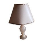 Lampe de chevet rose pied marbre