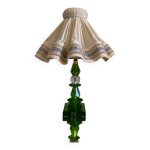 Lampe cristal meraude art dco