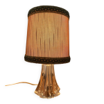 Lampe en cristal vannes france - pied sculpt� avec �tiquette d'origine