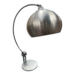 Lampe djisktra en aluminium bross et chrome, annes 70