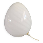 Lampe egg spirale en verre de murano