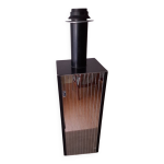 Lampe  facettes design 70's