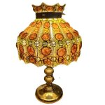 Lampe à poser felipe derflingher, ambré 1960, 70 Lampe à poser felipe derflingher, ambré 1960, 70