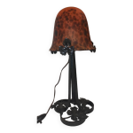 Lampe en fer forg art dco 1930