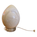 Lampe en forme d'?uf en albatre
