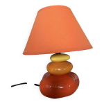 Lampe galets orange