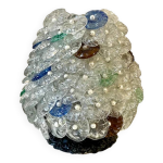 Lampe  poser galets de verre murano multicolore