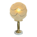 Lampe avec globe 1940 - 50