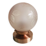 Lampe à poser globe ancien deveau Lampe à poser globe ancien deveau