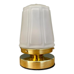 Lampe � poser globe vintage art d�co en verre d�poli