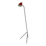 Lampe grashopper vintage avec abat - jour bordeaux