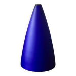 Lampe moderniste des ann�es 80 - 90 bleu cobalt bleu klein verre de vianne