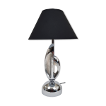 Lampe moderniste en metal chrom�