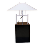 Lampe pagoda mod. 694 d elio martinelli pour martinelli luce, 1980