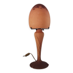 Lampe pte de verre sign art de france 1980