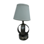 Lampe pied boule lame de mtal annes 60