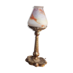Lampe pied bronze art nouveau