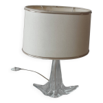 Lampe pied cristal