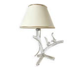 Lampe avec pied en cristal branche , oiseaux , ann�es 60