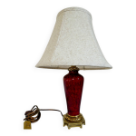Lampe porcelaine chine sang de boeuf, style empire Lampe porcelaine chine sang de boeuf, style empire