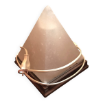 Lampe pyramide en sel rose de l'himalaya
