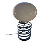 Lampe ressort mtal laqu bleu