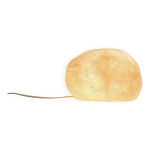 Lampe rock dora con�ue par andr� cazenave pour singleton, ann�es 1970.