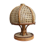 Lampe en rotin vintage