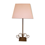 Lampe de salon / burau  poser en fer forg annes 70