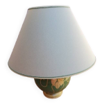 Lampe de salon sur pied feuille de vigne + abat - jour Lampe de salon sur pied feuille de vigne + abat - jour