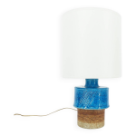 Lampe scandinave en grs bleu par inger persson pour rrstrand, sude 1960
