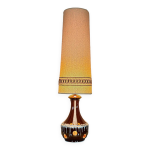 Lampe de sol c�ramique et bouclettes ann�es 70