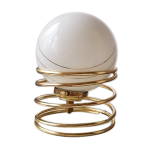 Lampe spirale dore des annes 70