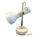 Lampe spot de bureau en mtal laqu blanc travail italien des annes 60 70