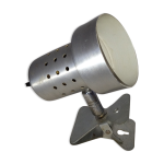 Lampe spot  pince mtal bross annes 70's